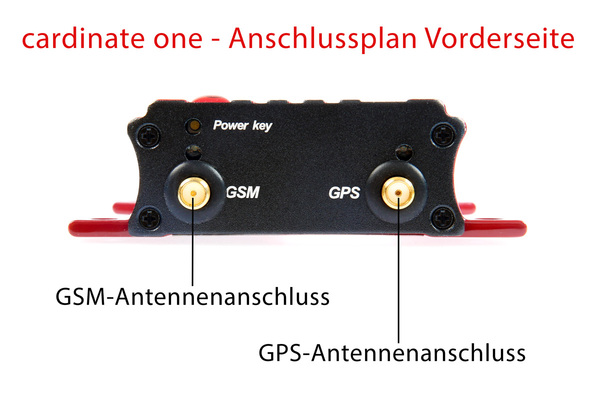 cardinate one - Anschlussplan Vorderseite